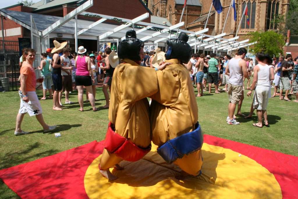 Sumo suit wrestling at Marksenfest 2008